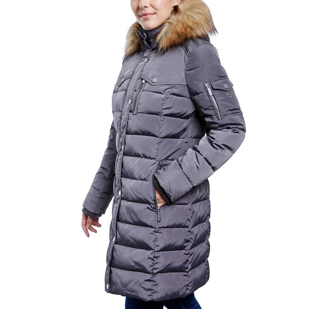 商品Michael Kors|Women's Faux-Fur-Trim Hooded Puffer Coat, Created for Macy's,价格¥764,第3张图片详细描述