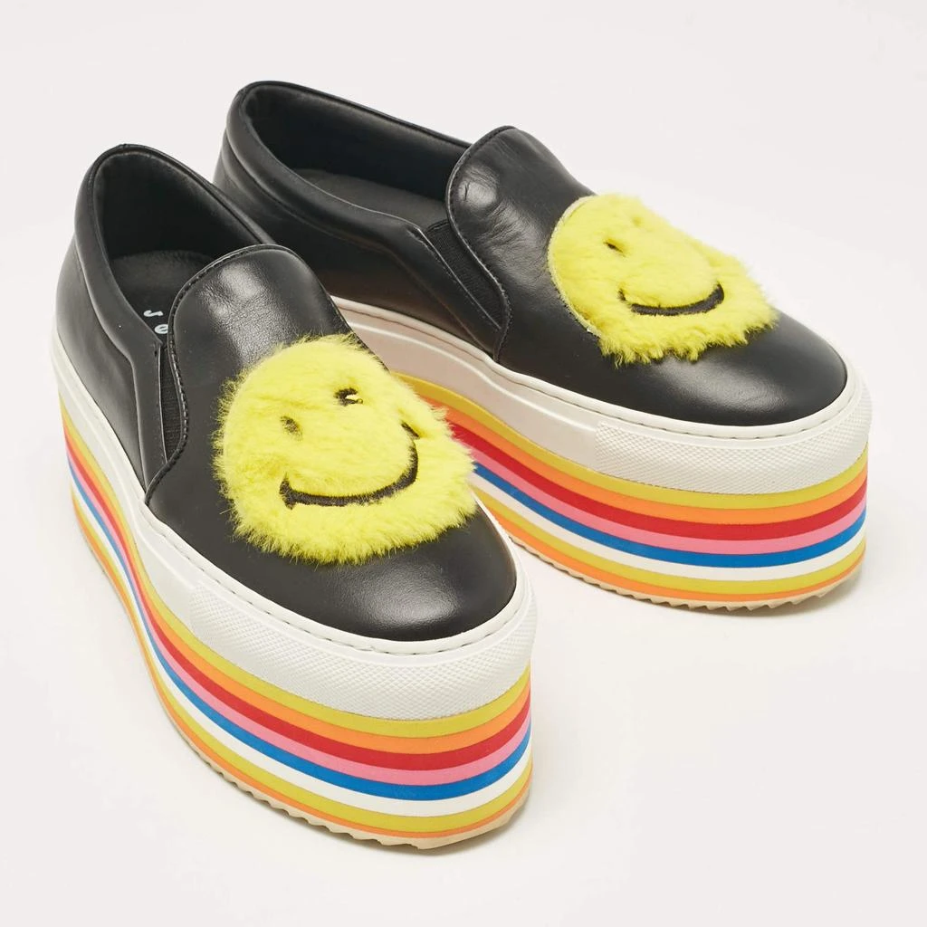 商品[二手商品] Joshua Sanders|Joshua Sanders Black Leather Slip On Sneakers Size 36,价格¥1060,第4张图片详细描述