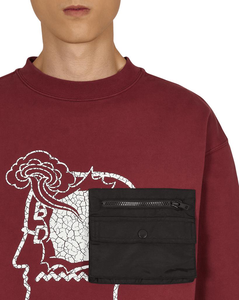 Saturated Voids Crewneck Sweatshirt Red商品第6张图片规格展示