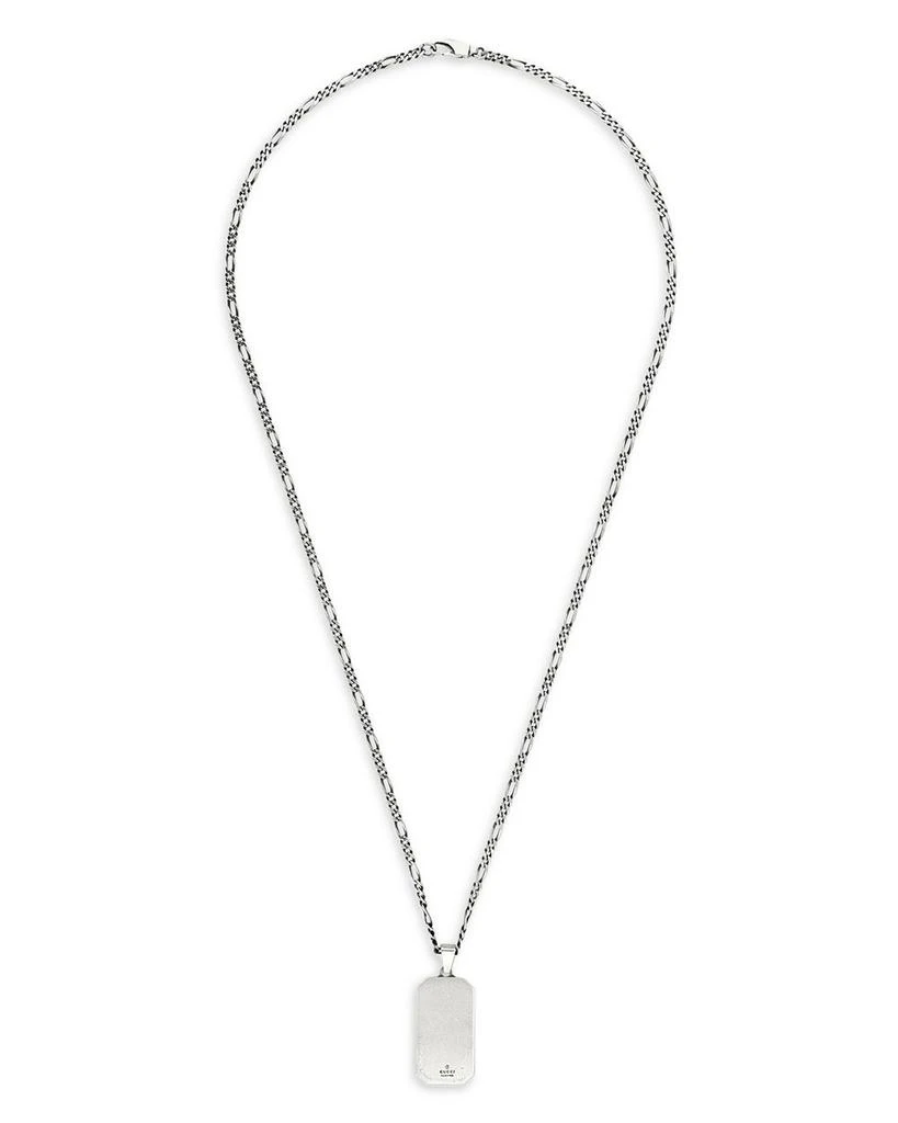 Sterling Silver Signature Dogtag Pendant Necklace, 23.6" 商品