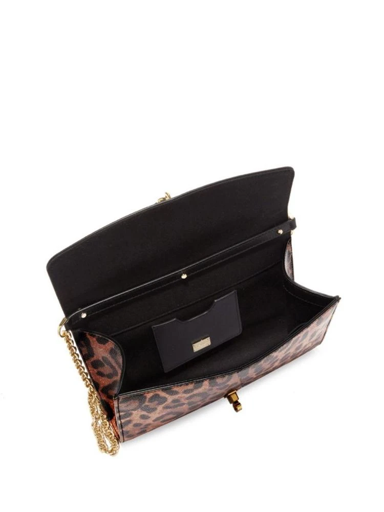 商品Dolce & Gabbana|Leopard Print Leather Chain Clutch,价格¥4262,第2张图片详细描述