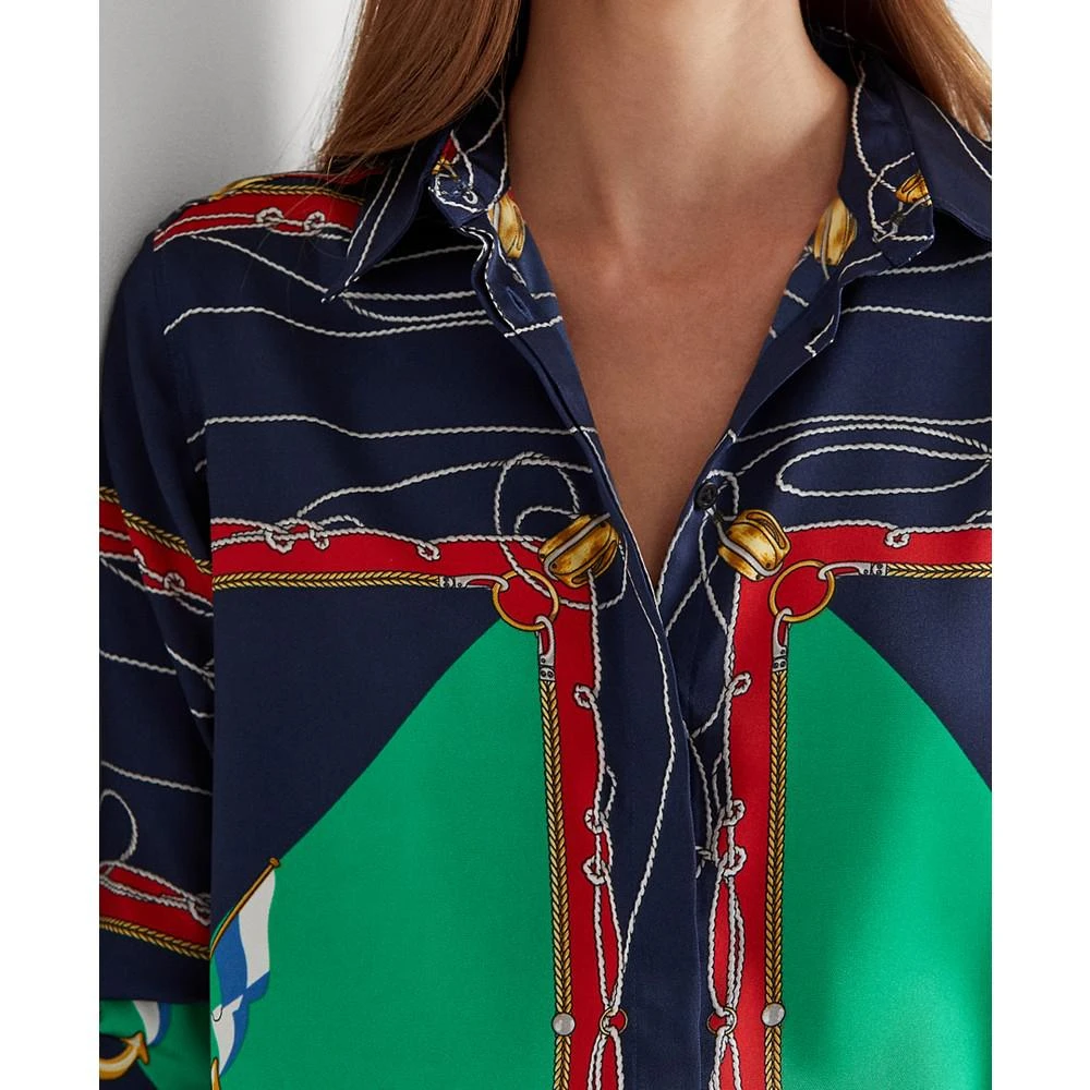 商品Ralph Lauren|Women's Nautical-Inspired Printed Top,价格¥565,第4张图片详细描述