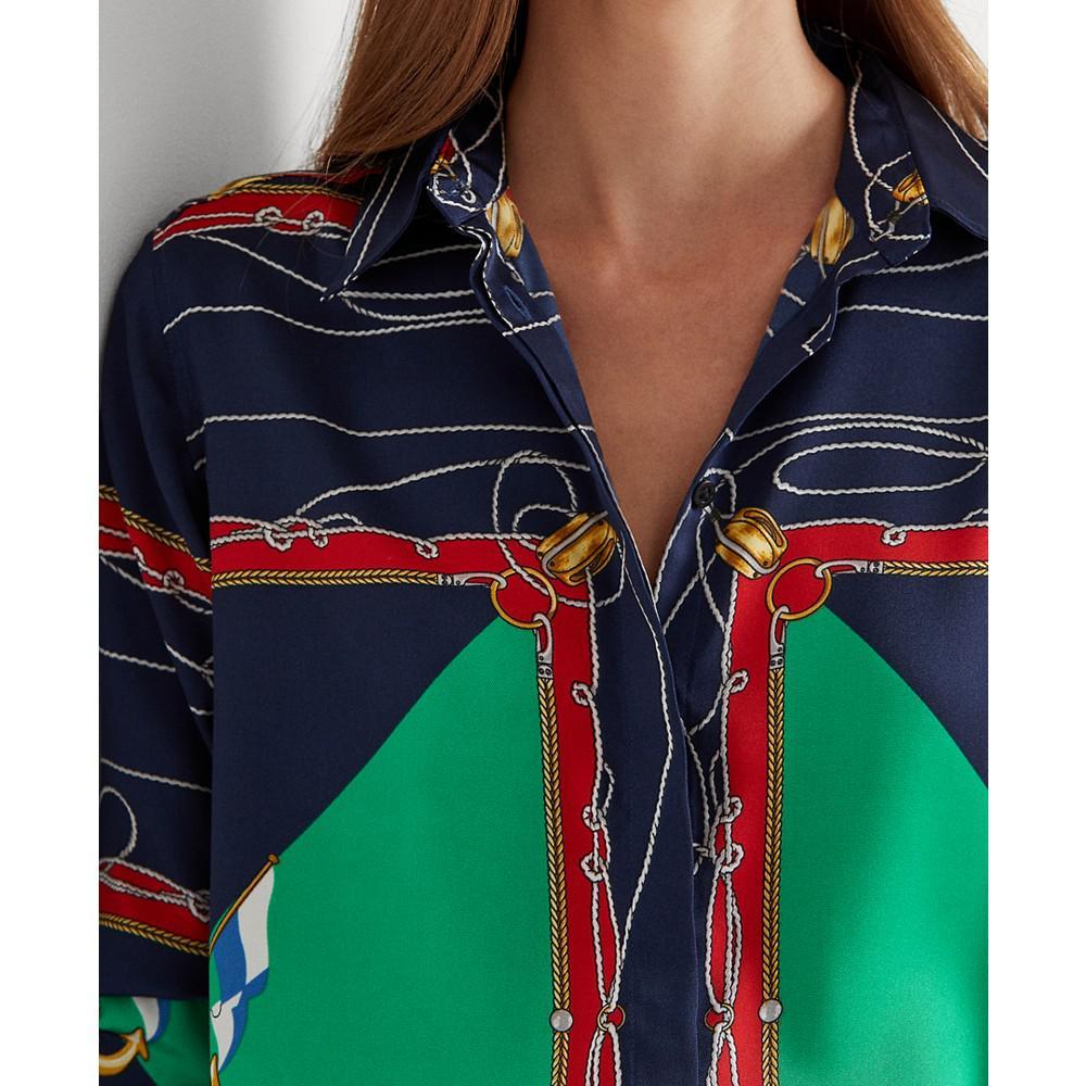 商品Ralph Lauren|Women's Nautical-Inspired Printed Top,价格¥918,第6张图片详细描述