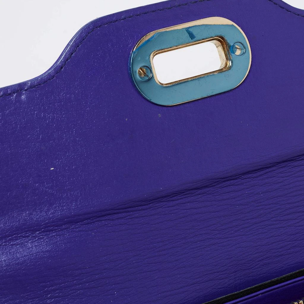 Bvlgari Blue Leather Isabella Rossellini Continental Wallet 商品