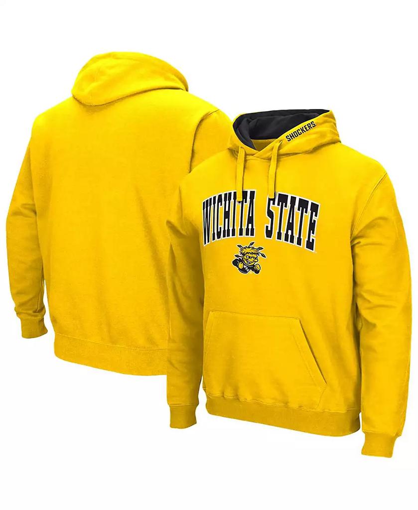 Sweat à capuche jaune pour homme Wichita State Shockers Arch Logo 3.0 image 2