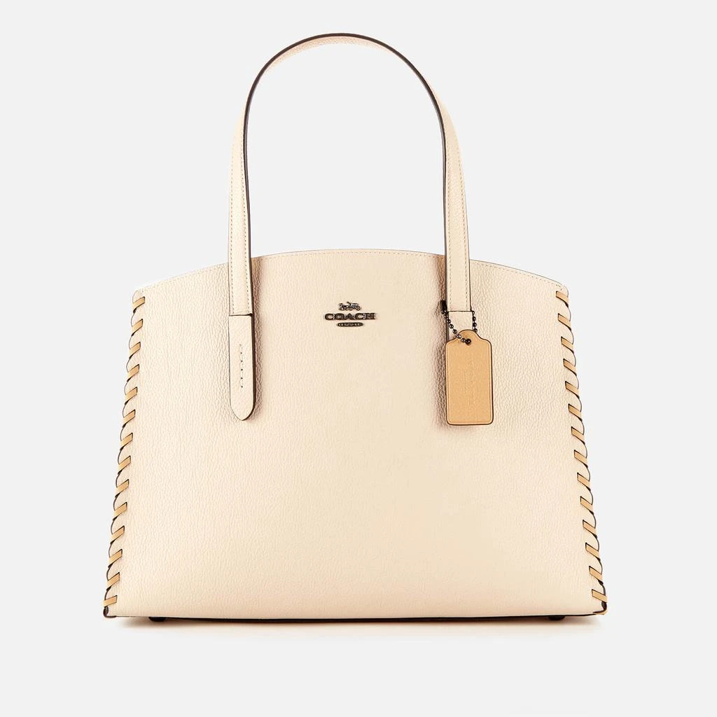 商品Coach|Coach Women's Whipstitch Colorblock Charlie Carryall Bag - Ivory Multi,价格¥3541,第1张图片
