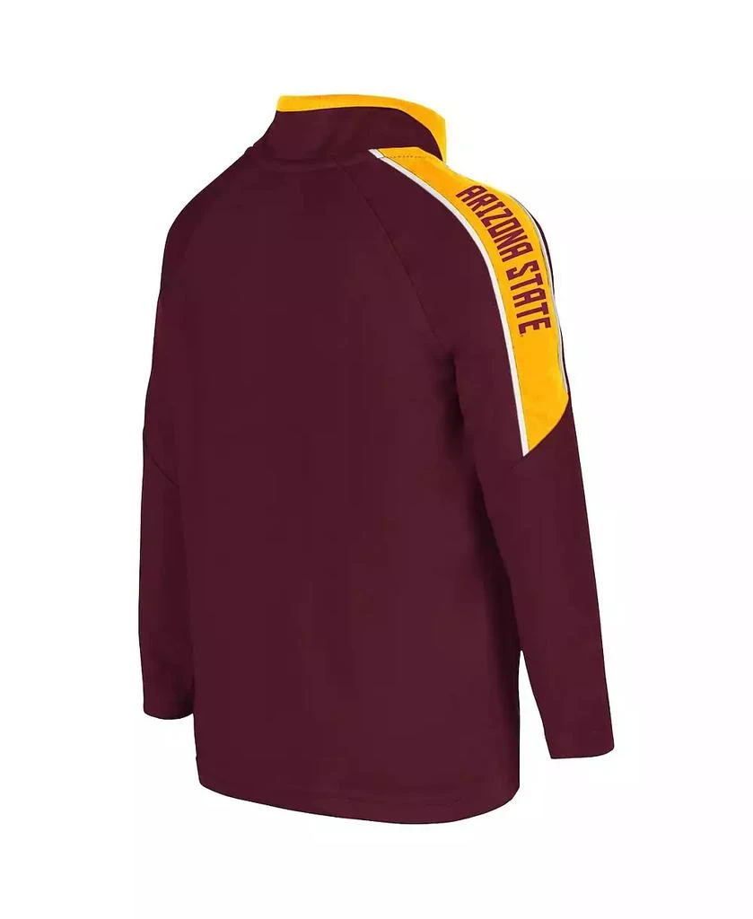 商品Colosseum|Toddler Boys Maroon Arizona State Sun Devils Team Raglan Quarter-Zip Windshirt,价格¥180,第2张图片详细描述