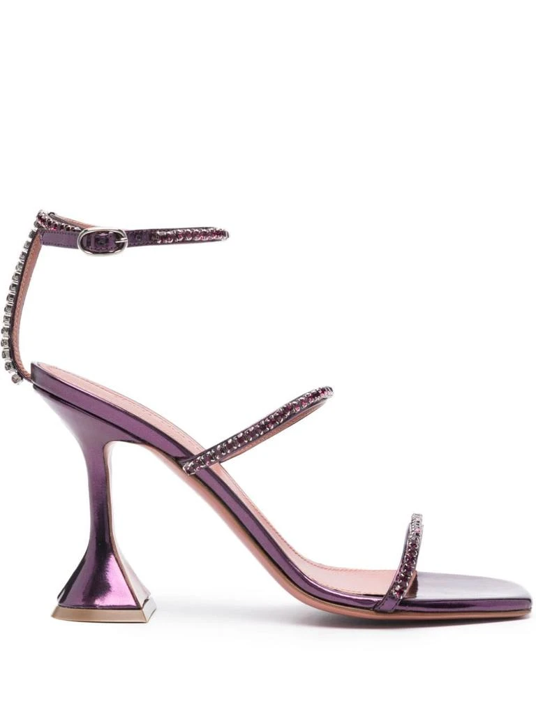 商品Amina Muaddi|GILDA MIRROR SANDALS,价格¥5076,第1张图片