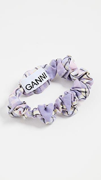商品Ganni|泡泡纱格纹发带,价格¥130,第1张图片