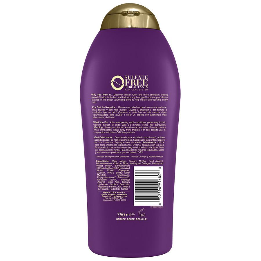 Thick & Full + Biotin & Collagen Volumizing Conditioner商品第2张图片规格展示
