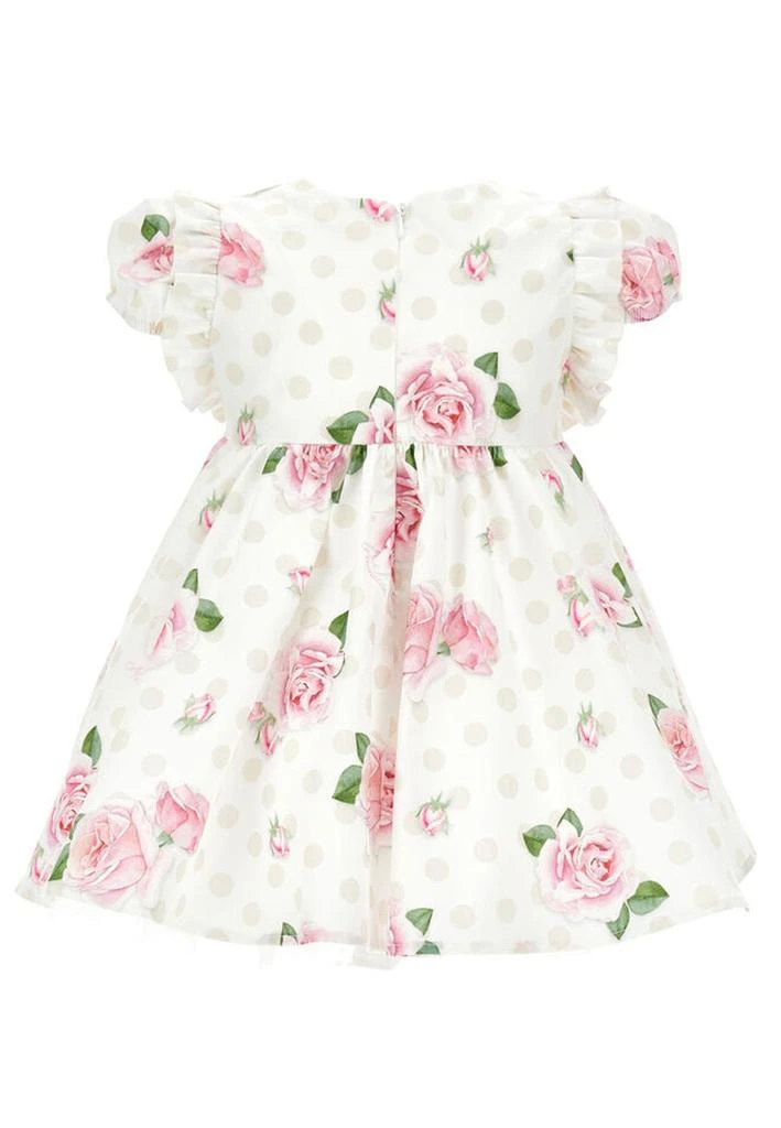 商品MONNALISA|Monnalisa Rose-Printed Cap-Sleeved A-Line Dress,价格¥766,第2张图片详细描述