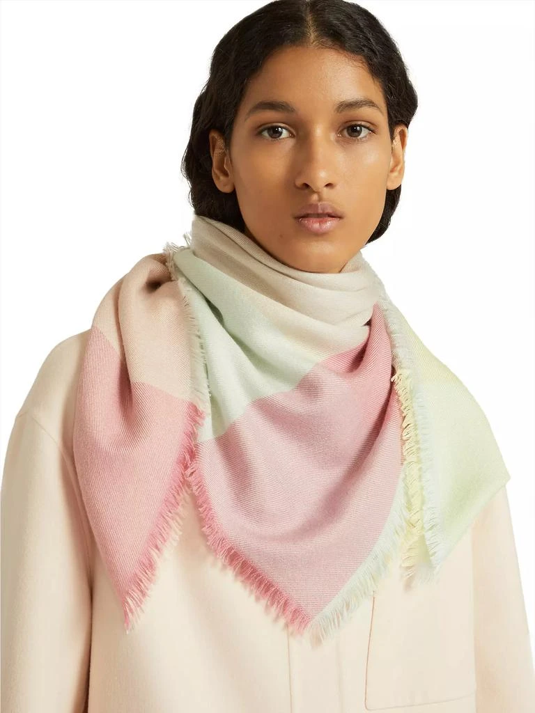 商品Loro Piana|Colorblocked Cashmere &amp; Silk Scarf,价格¥4798,第2张图片详细描述