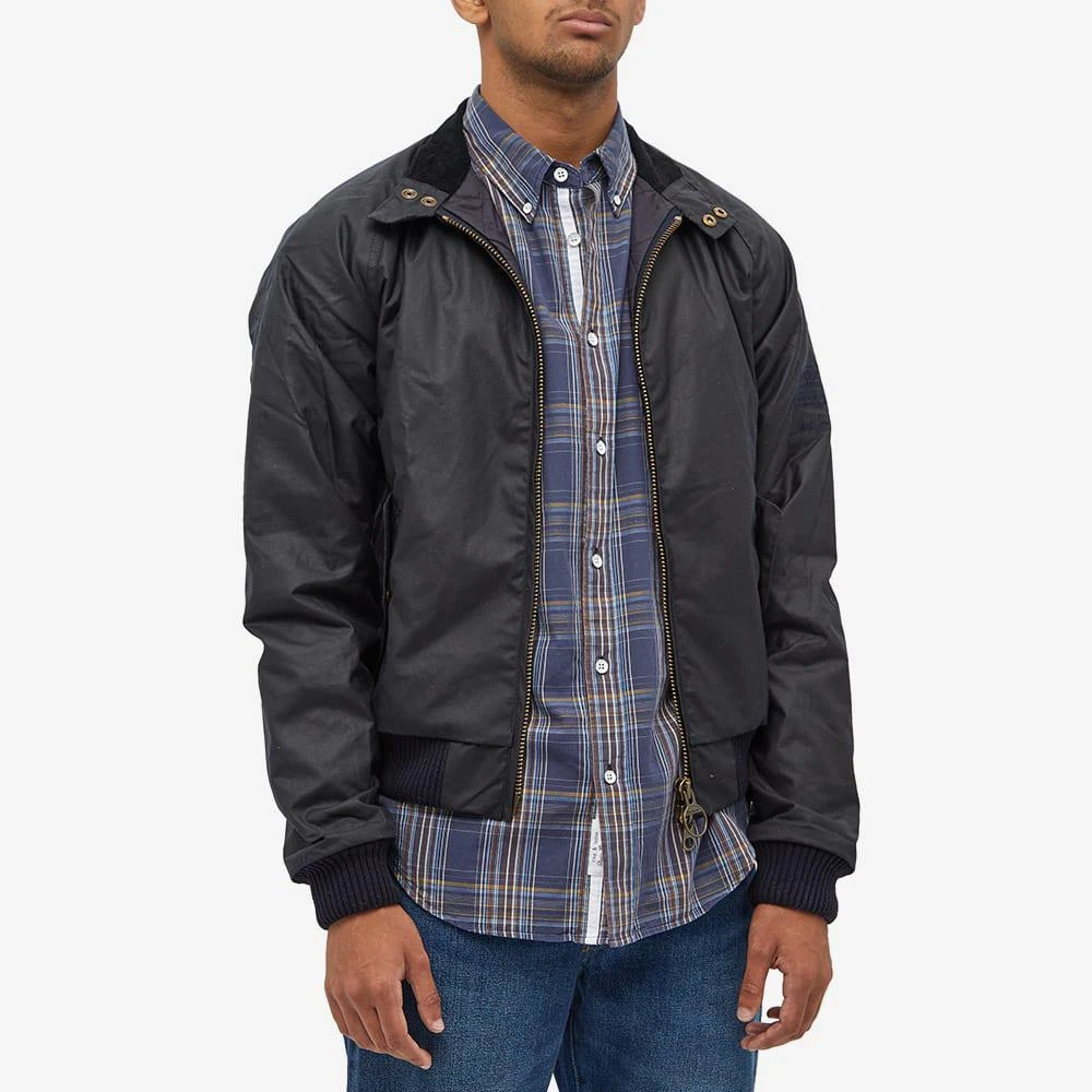 商品Barbour|Barbour International Steve McQueen Merchant Wax Jacket,价格¥1403,第5张图片详细描述