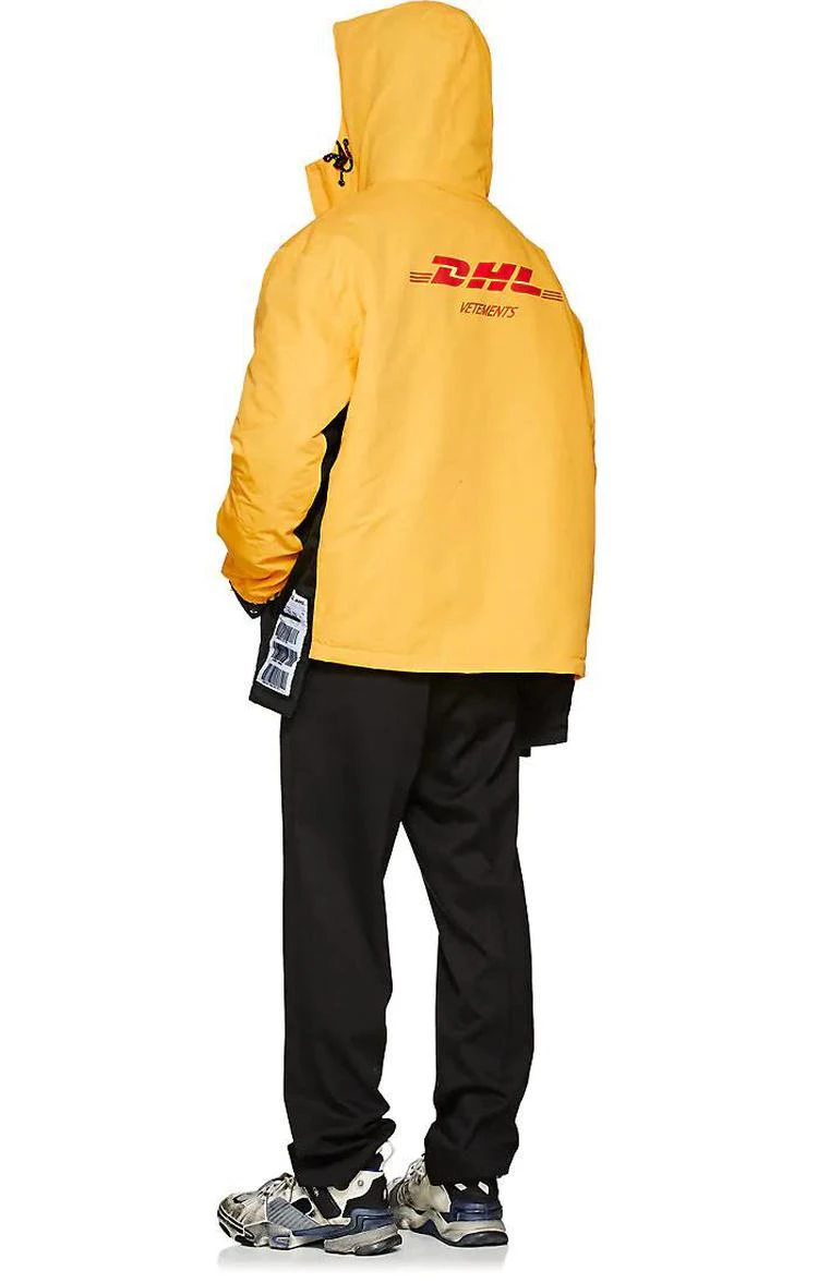 商品Vetements|DHL Cotton-Blend Canvas Parka,价格¥5896,第4张图片详细描述