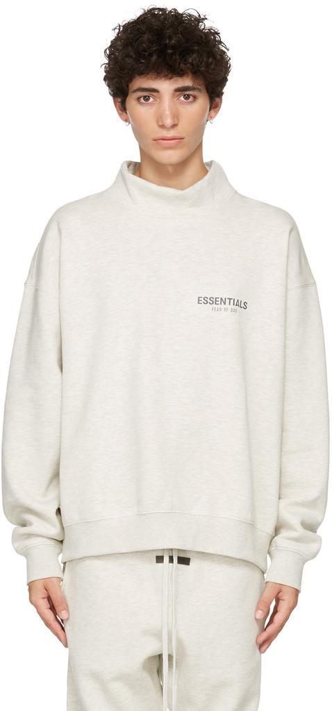 商品Essentials|Grey Pullover Mock Neck Sweatshirt,价格¥648,第1张图片