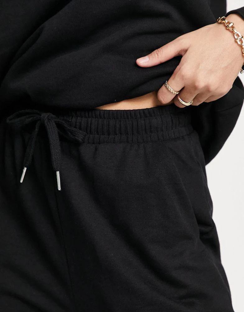 商品ASOS|ASOS DESIGN tracksuit slim sweat / jogger in black - BLACK,价格¥190,第3张图片详细描述