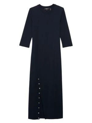 商品Theory|Button Front Maxi Dress,价格¥678,第4张图片详细描述