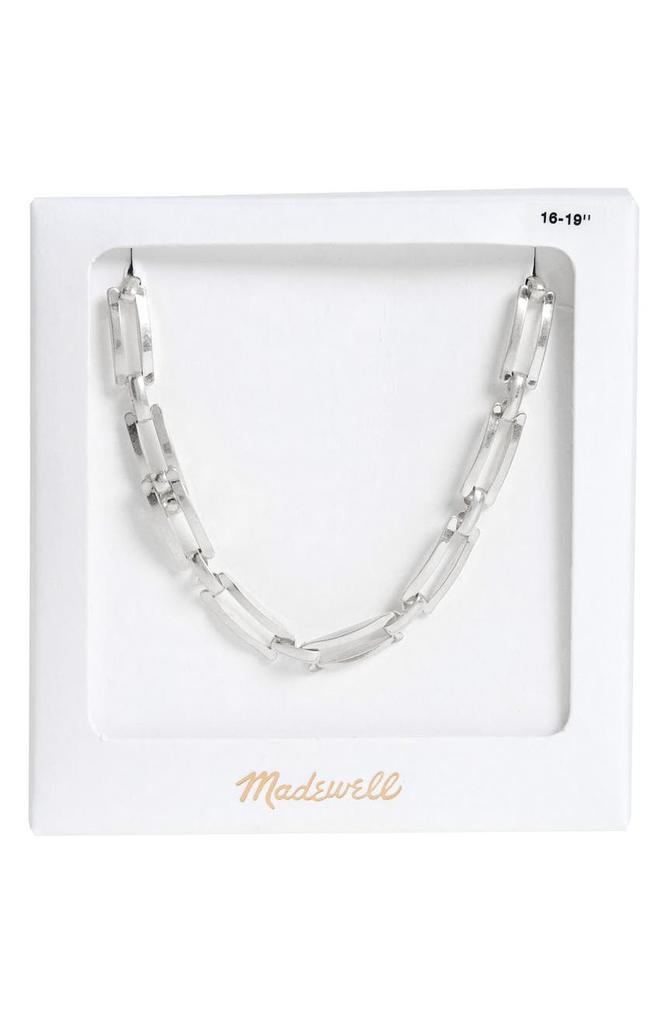 商品Madewell|Rectangular Chain Necklace Gift Box,价格¥112,第5张图片详细描述
