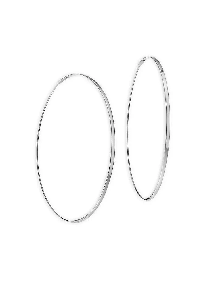 商品LANA|14K White Gold Hoop Earrings,价格¥4564,第1张图片