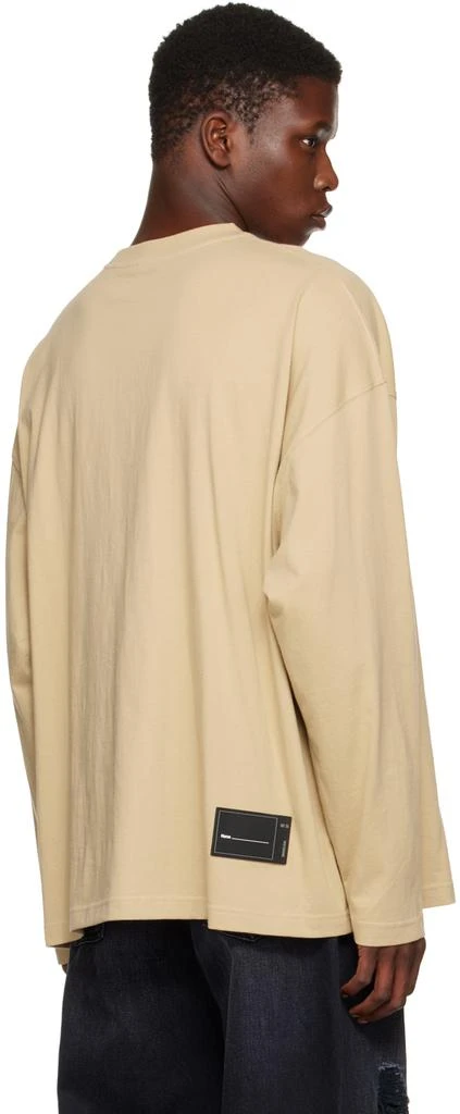 商品We11done|Beige Bonded Long Sleeve T-Shirt,价格¥1268,第3张图片详细描述