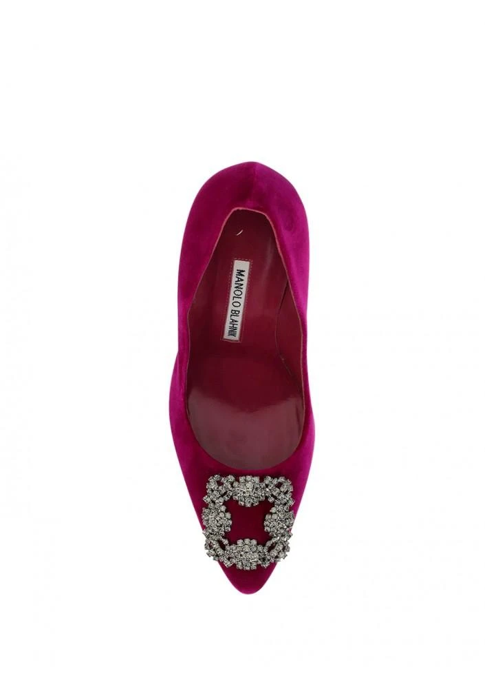 商品Manolo Blahnik| Hangisi Velvet Pumps ,价格¥4669,第3张图片详细描述