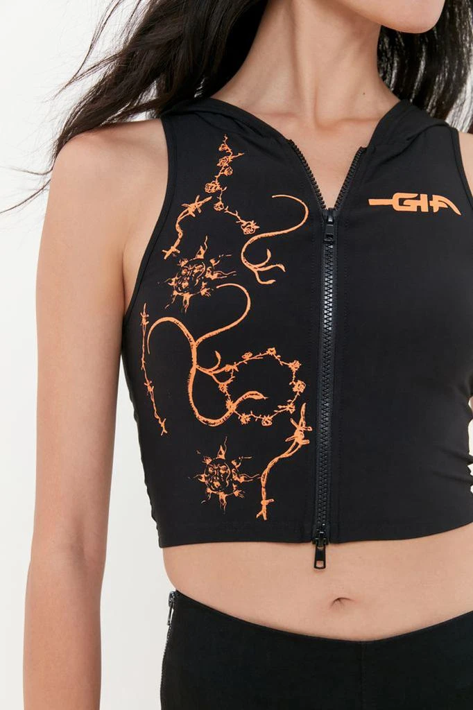 商品I.AM.GIA|I.AM.GIA Kyanite Hooded Zip-Front Tank Top,价格¥390,第1张图片