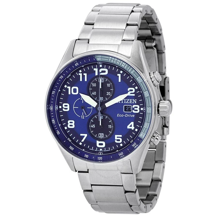商品Citizen|Chronograph Eco-Drive Blue Dial Men's Watch CA0770-72L,价格¥1333,第1张图片