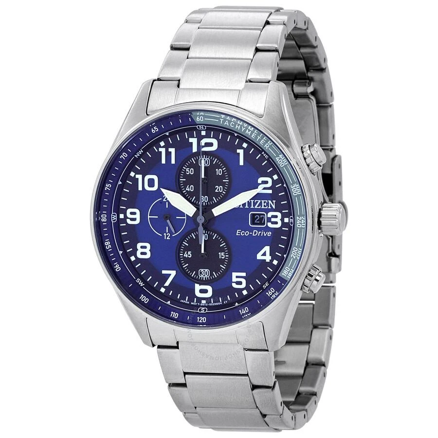 商品Citizen|Chronograph Eco-Drive Blue Dial Men's Watch CA0770-72L,价格¥1427,第1张图片