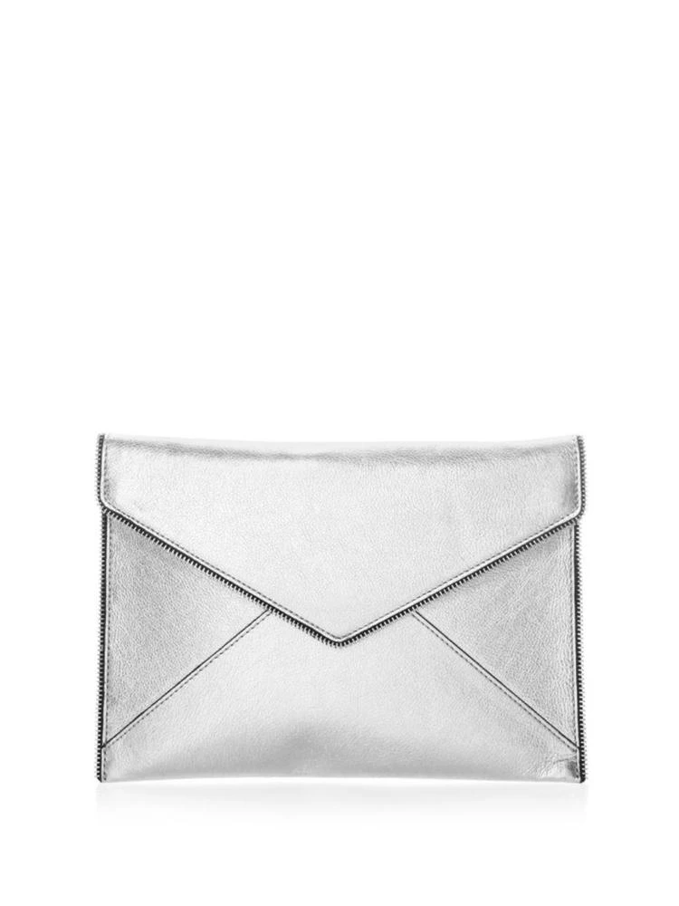 商品Rebecca Minkoff|Leo Leather Clutch,价格¥499,第1张图片