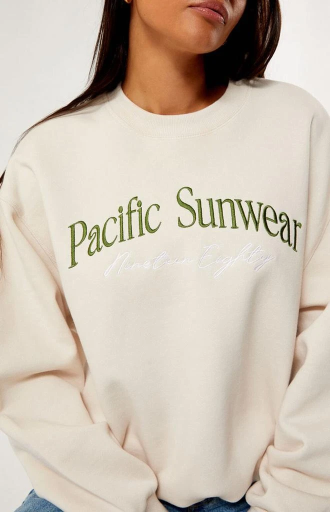 商品PacSun|Pacific Sunwear Nineteen Eighty Crew Neck Sweatshirt,价格¥314,第2张图片详细描述