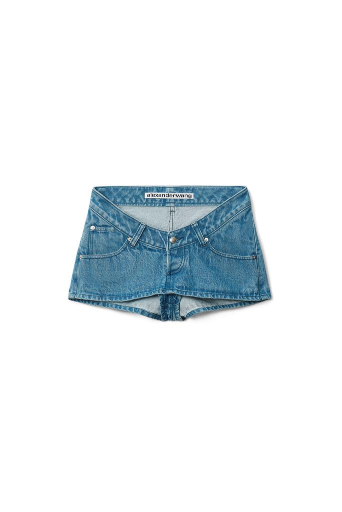 PLUNGING SKORT IN DENIM商品第1张图片规格展示