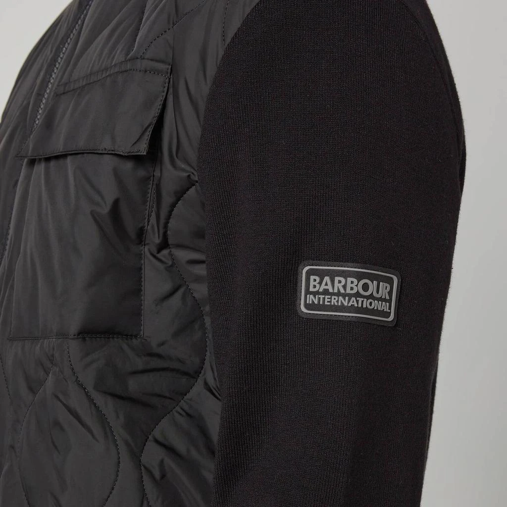 商品Barbour|Barbour International Men's Slipstream Quilt Knit Jacket - Black,价格¥554,第4张图片详细描述