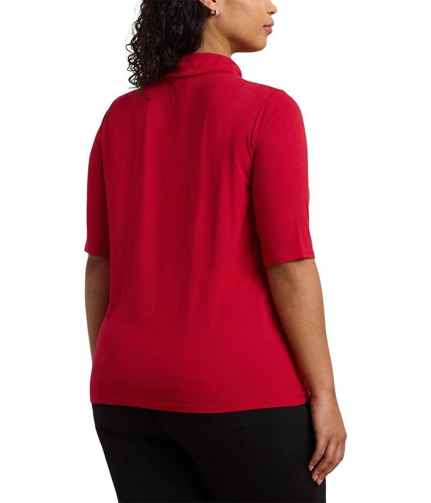 商品Ralph Lauren|Plus-Size Stretch Jersey Turtleneck,价格¥557,第2张图片详细描述