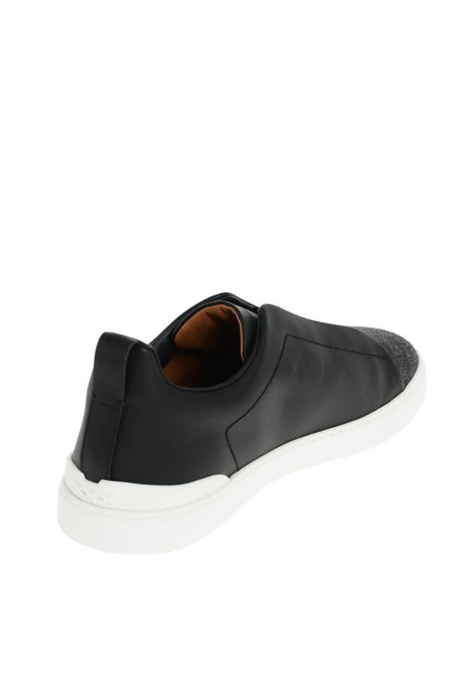 商品Zegna|Ermenegildo Zegna Men's  Black Other Materials Sneakers,价格¥6268,第3张图片详细描述