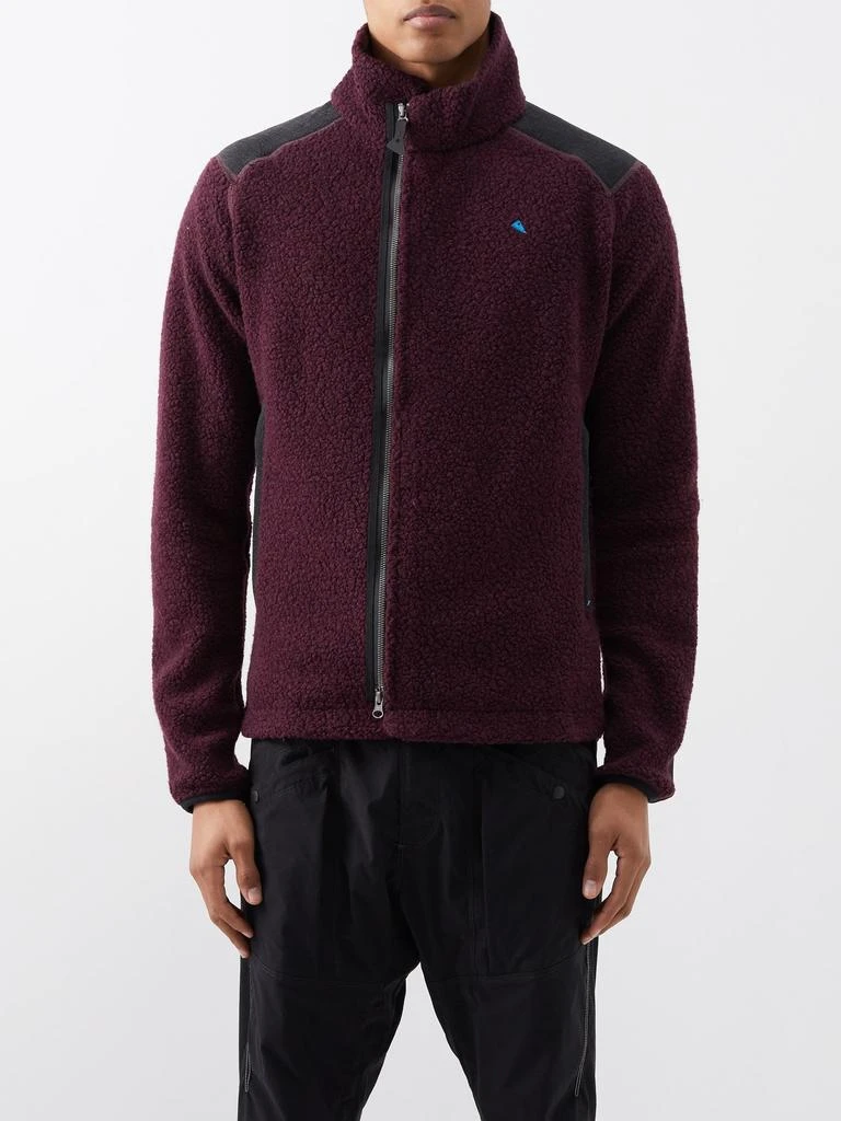 商品Klattermusen|Skoll zipped recycled wool-blend fleece jacket,价格¥2195,第1张图片