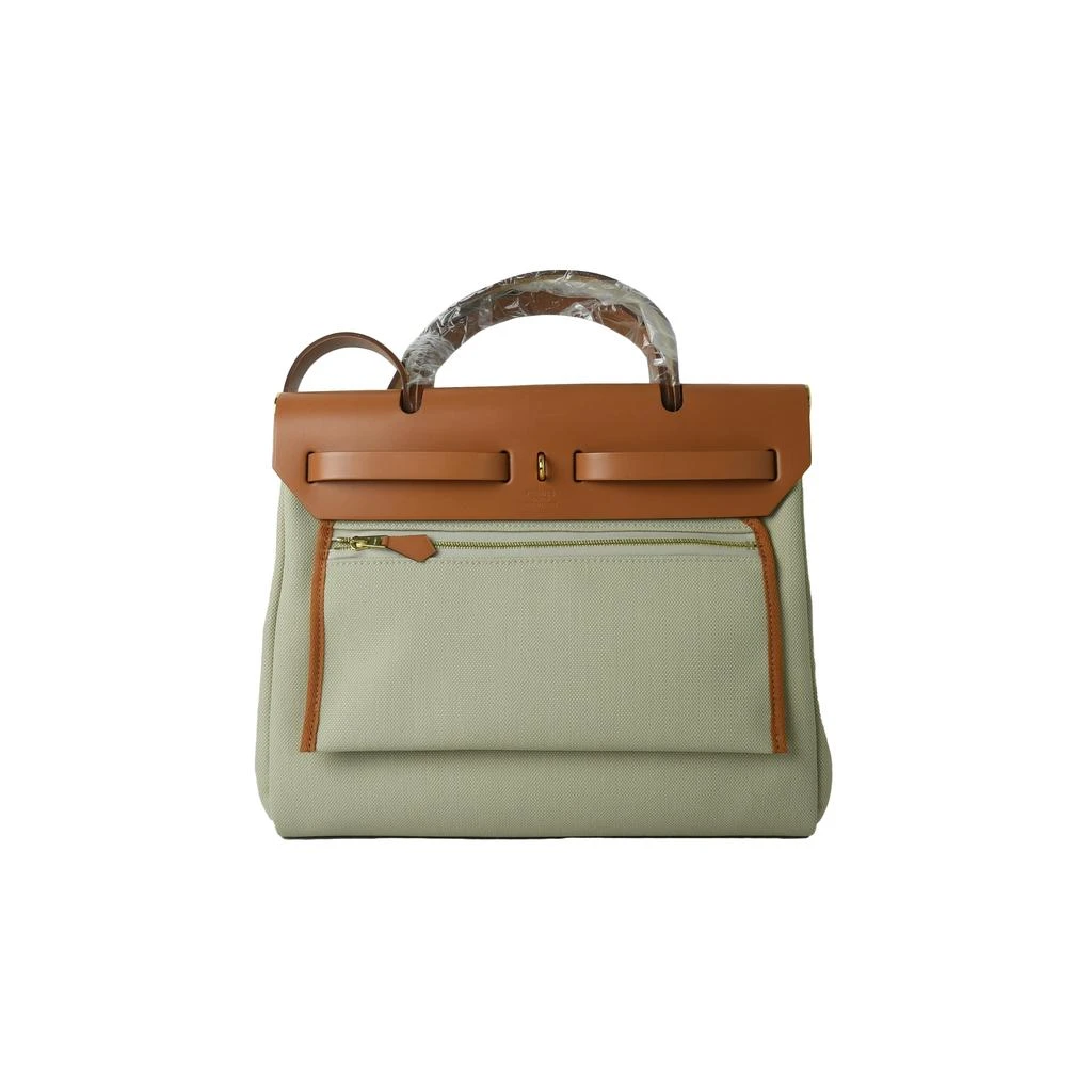 商品Hermes|Hermes Herbag 31 Gold Hardware Gold Beton,价格¥31183,第3张图片详细描述