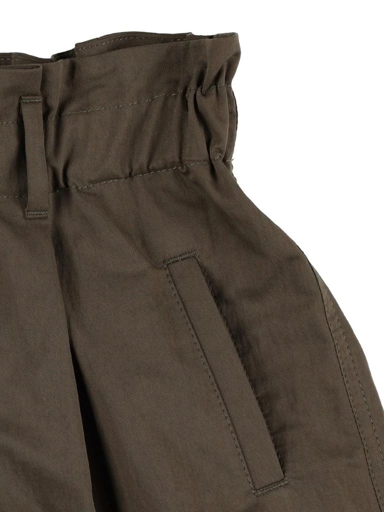 商品Brunello Cucinelli|Paper Bag Waist Cotton Blend Shorts,价格¥832,第1张图片详细描述