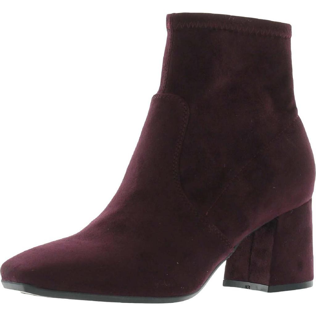 商品Nine West|Nine West Womens Viper 9X9 2 Faux Suede Covered Heel Ankle Boots,价格¥619,第3张图片详细描述