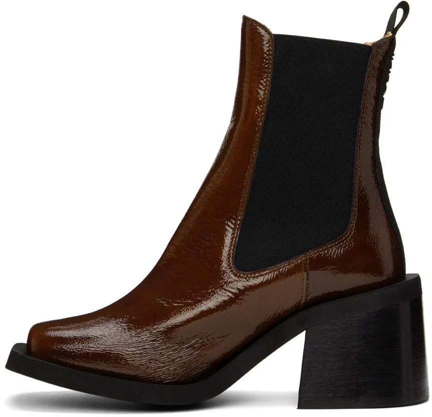 商品Ganni|Brown Heeled Chelsea Boots,价格¥1222,第3张图片详细描述