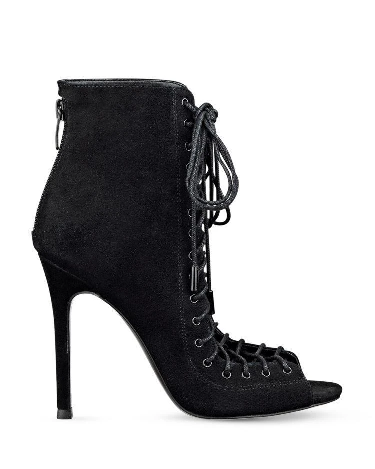 商品KENDALL and KYLIE|KENDALL and KYLIE Ginny Lace Up Open Toe Booties ,价格¥1067,第2张图片详细描述