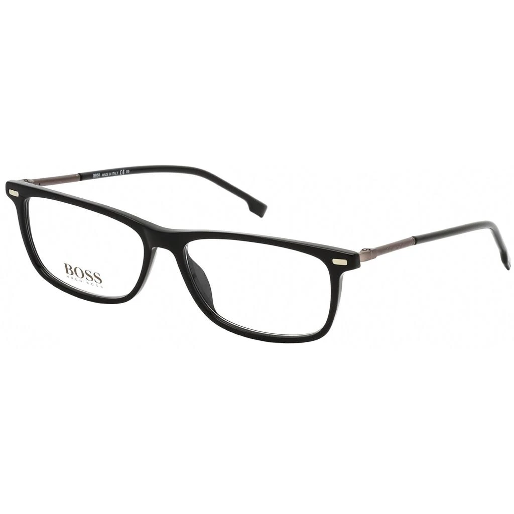 商品Hugo Boss|Hugo Boss Men's Eyeglasses - Clear Demo Lens Rectangular Frame | BOSS 1229/U 0807 00,价格¥274,第1张图片