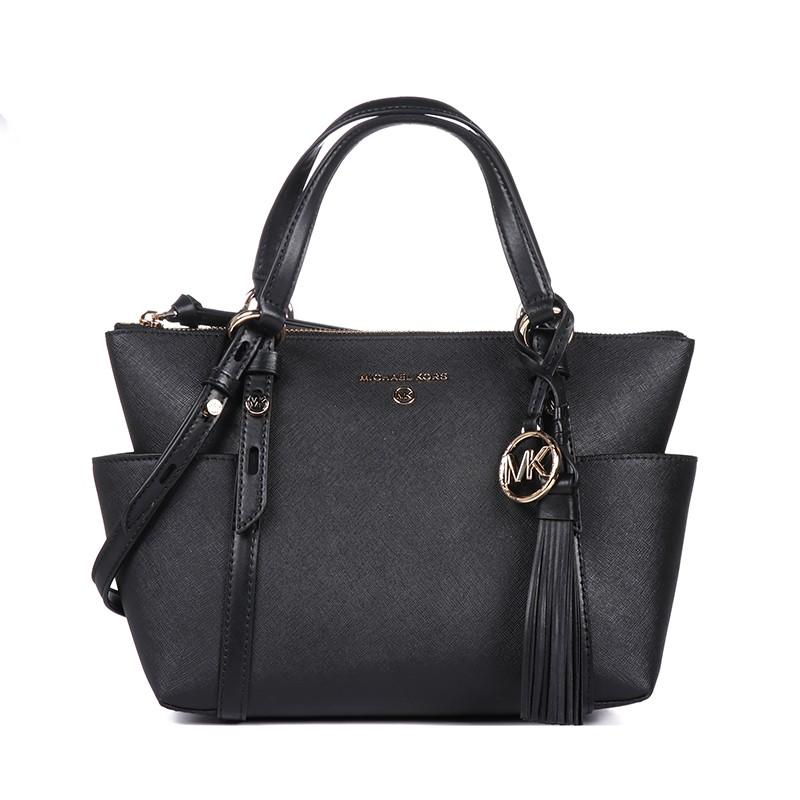 迈克·科尔斯 MICHAEL KORS MK女包 MOMAD系列女士皮革手提斜挎包小号 黑色 30T0GNXT1L BLACK商品第1张图片规格展示