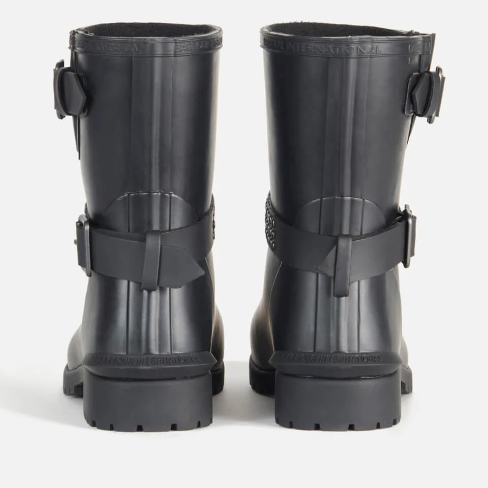 商品Barbour|BARBOUR INTERNATIONAL WOMEN'S LEONA BIKER BOOTS - BLACK,价格¥381,第3张图片详细描述