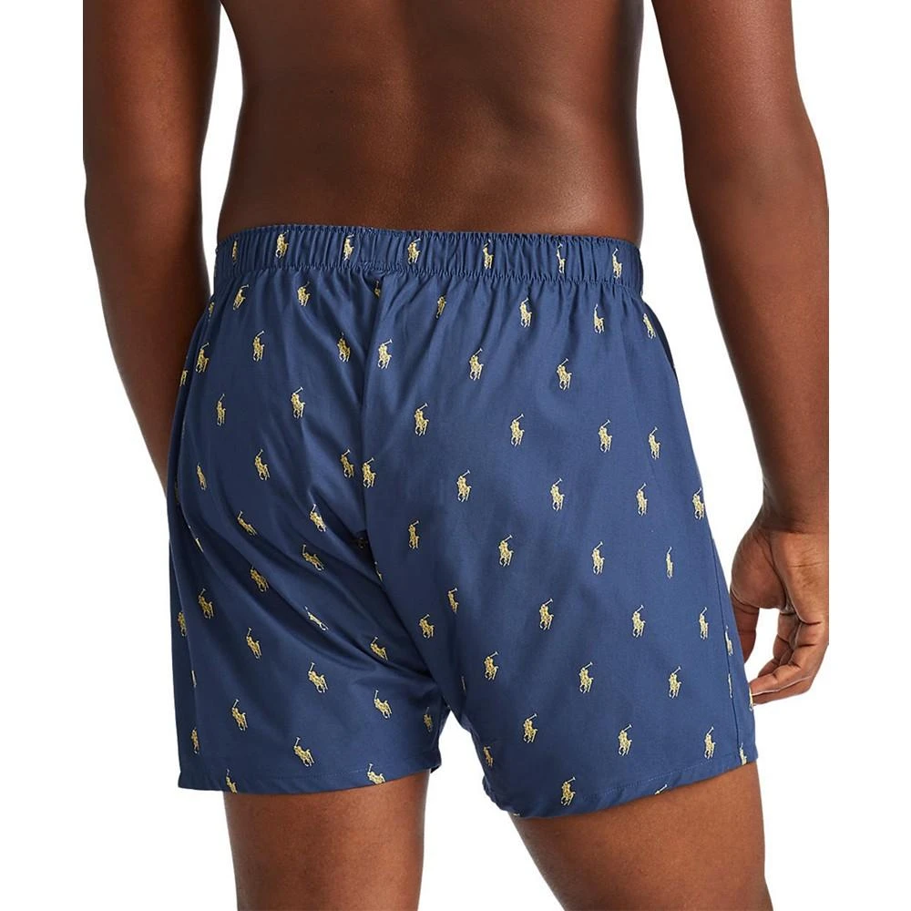 商品Ralph Lauren|Men's 3 Pack Classic Woven Cotton Boxers,价格¥338,第2张图片详细描述