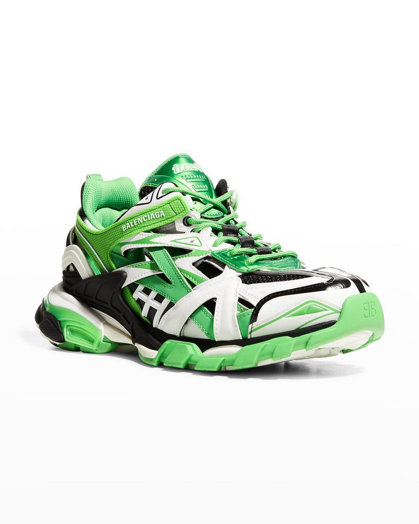 商品Balenciaga|Men's Track 2 Metallic Caged Trainer Sneakers,价格¥3092,第4张图片详细描述