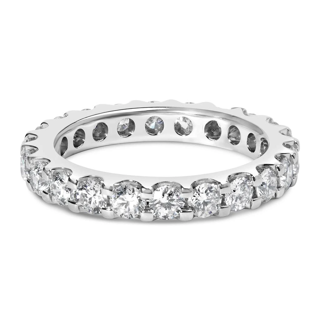 商品Haus of Brilliance|14K White Gold Shared Prong Set Round Diamond Eternity Band Ring,价格¥38681,第1张图片