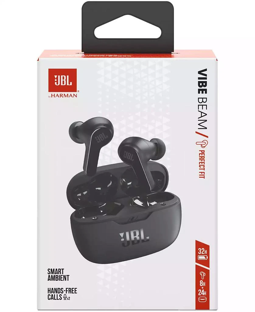 商品JBL|Vibe Beam True Wireless Bluetooth Earbuds, Black,价格¥356,第5张图片详细描述