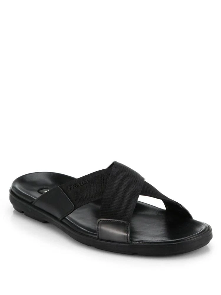 商品Prada|Nylon Cross-Strap Sandals,价格¥4349,第1张图片