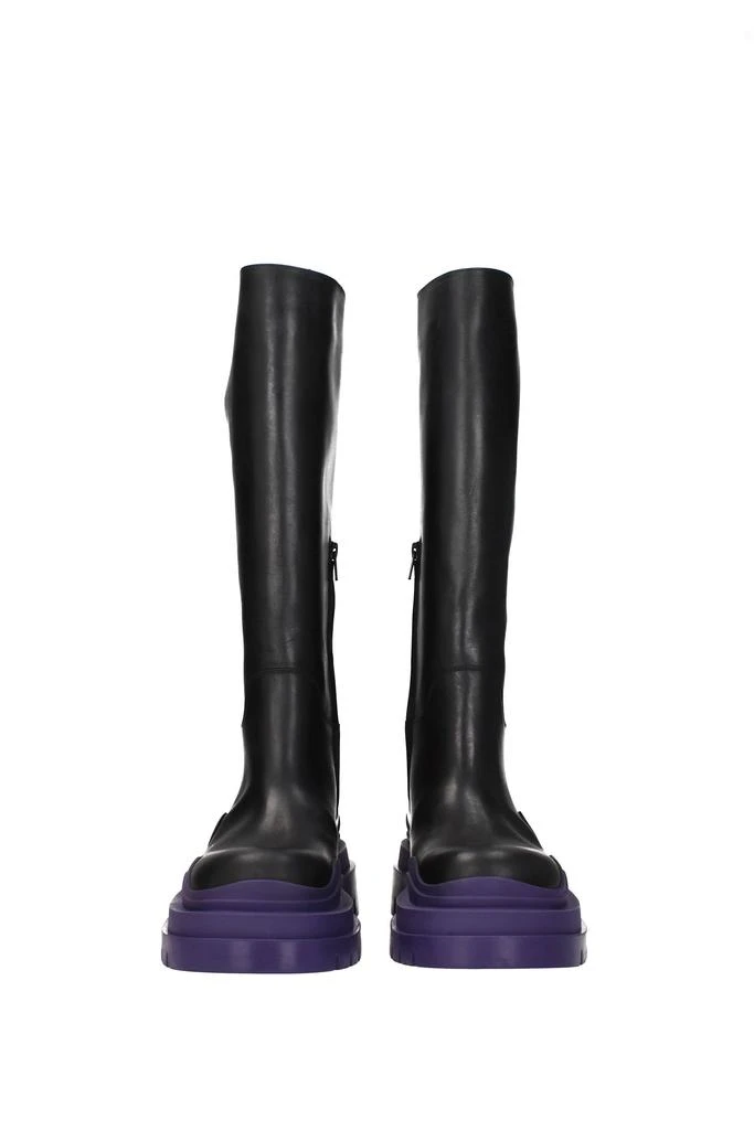 商品Bottega Veneta|Boots Leather Black Plum,价格¥4549,第3张图片详细描述