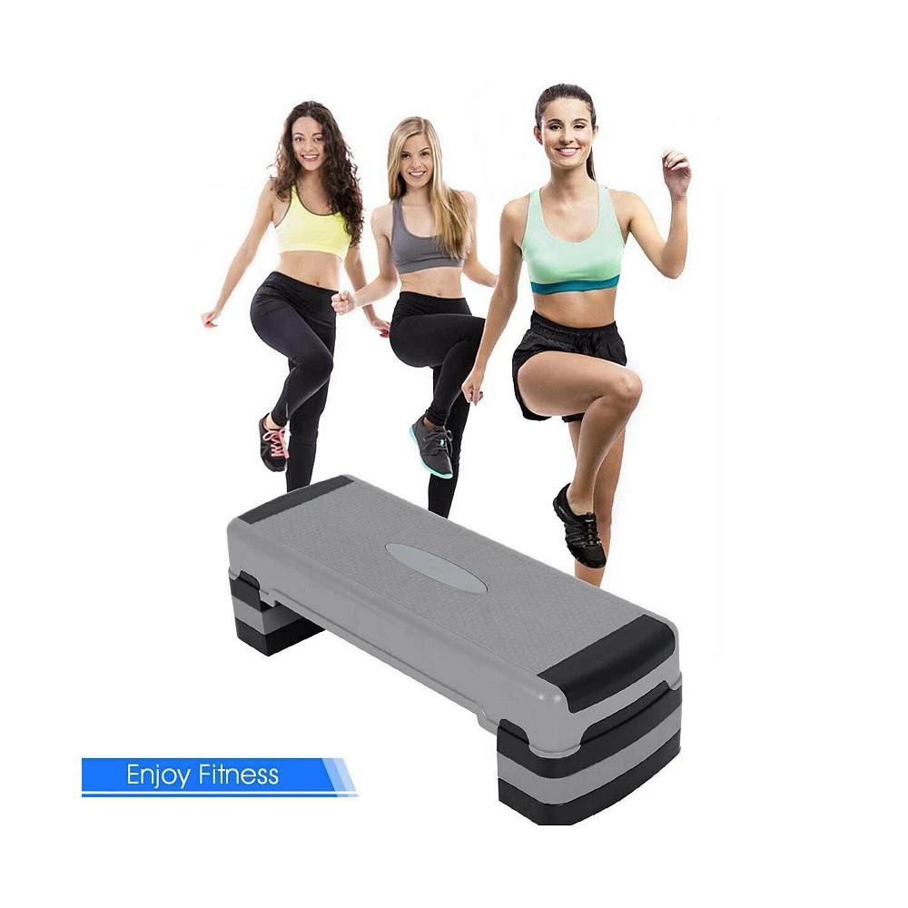 商品Costway|35'' Fitness Aerobic Step Cardio Adjustable 6"-8"-10",价格¥454,第2张图片详细描述